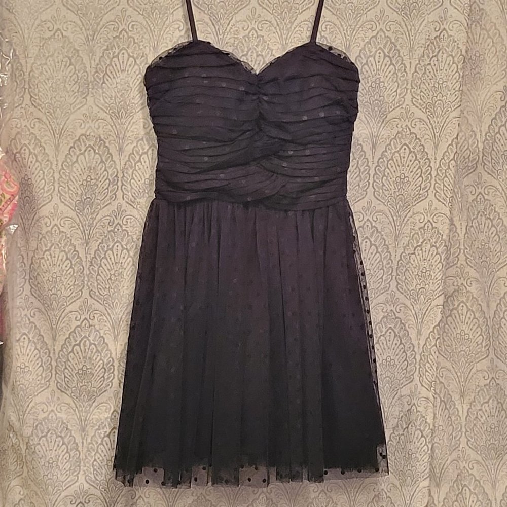 Delia's Strapless Black Above-Knee Evening Dress - Sz. 9  Prom